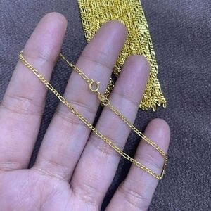💯 Pure Gold 18k SD Solid Figaru BRACELET Real Gold Pawnable 7?5 Inch